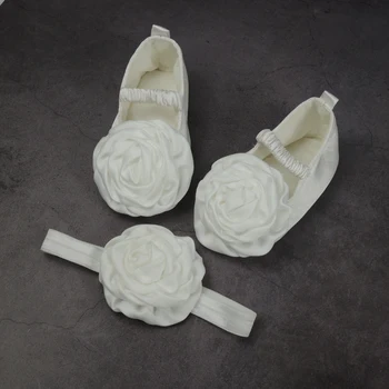 обувь для маленьких девочек, обувь для крещения, цветочная обувь для кроватки, Белая обувь для крещения, обувь для новорожденных, BB31