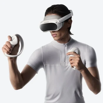 Очки Виртуальной реальности PICO 4 3D AR All In One VR Гарнитура Шлем виртуальной реальности С Контроллером 6 DoF Поддерживает Потоковое Лучшее Игровое VR-устройство
