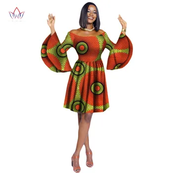 Платье из Бинтаревого воска Дашики Плюс Размер Африканская Одежда Bazin Riche Африканское Платье Женское Бальное Платье Принцессы Вечернее Платье WY2028