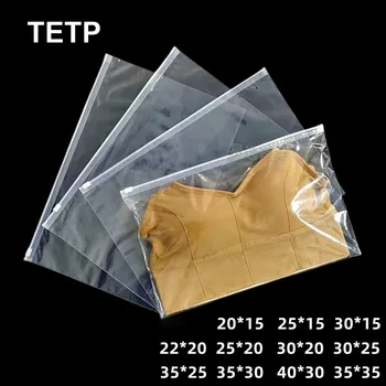 Прозрачные горизонтальные сумки на молнии TETP 50 шт., домашняя дорожная одежда, полотенце, нижнее белье, платье, носки, органайзер для хранения оптом