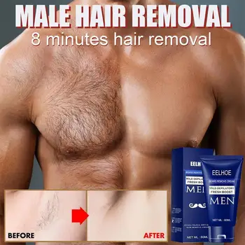 Профессиональный гладкий крем для удаления волос с бороды Для мужчин, перманентный крем для удаления ингибитора роста волос, нежный спрей для депиляции Bear R5W0