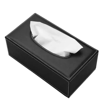 Прямоугольная коробка для салфеток из искусственной кожи, держатель для салфеток для домашнего офиса LTB004