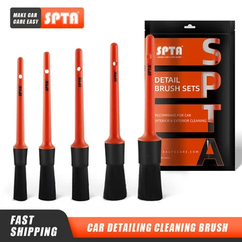 (Разовая продажа) SPTA PP Проволочная щетка для детализации автомобиля Набор щеток для автоматической чистки приборной панели Щетка для мытья выхода воздуха