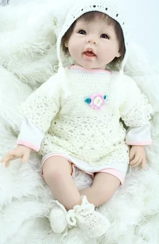 Реалистичный 20-дюймовый полностью виниловый корпус, модная кукла поколения touch для новорожденных