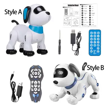 Робот щенок танцующий радиоуправляемое животное собака игрушка для детей подарки мальчикам