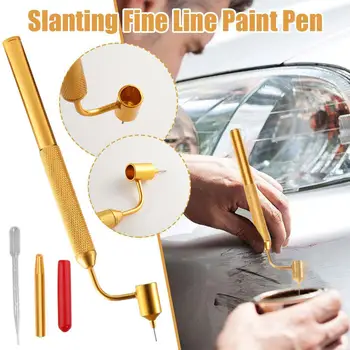 Ручка Для Ремонта Царапин автомобиля Precision Up Paint Наклонная Ручка Для Рисования Тонких Линий Fluid Writer Ручка-Аппликатор Краски Для Каменной Крошки O8X0
