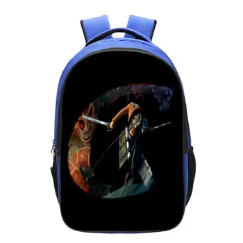 Рюкзак Attack On Titan с принтом из аниме, школьная сумка для подростков, Дорожные сумки для улицы, Повседневная милая сумка для мальчиков и девочек, 16 Дюймов