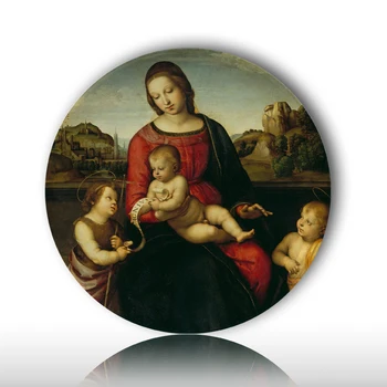 Самые продаваемые керамические тарелки известного художника Рафеаля Дева Мария Религиозный католический ободок Пресвятая Богородица настенный декор для дома