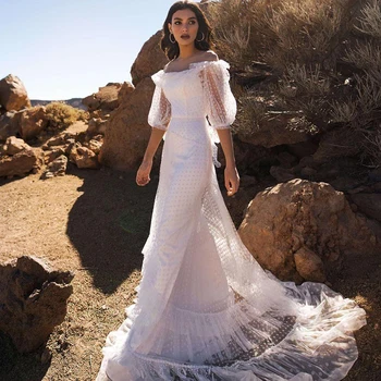 Сексуальное Простое Атласное Свадебное платье 2021 Без рукавов С V-образным вырезом, Трапециевидной формы Сзади, крест-накрест, новое Свадебное платье Vestido De Noiva