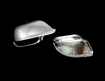 Серебристый матовый хром в стиле S-Line, замена крышки бокового зеркала, L & R, 2 шт., новый для Audi Q5, прочный