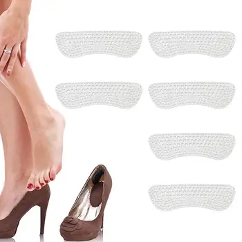 Силиконовый протектор для пятки, Мягкие силиконовые протекторы для пятки для женщин, Дышащие Эластичные прочные протекторы для спортивной обуви на высоком каблуке