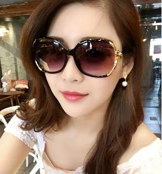 Солнцезащитные очки нового стиля, женские модные очки, Солнцезащитные очки с полой краской в виде розы, солнцезащитные очки S7172