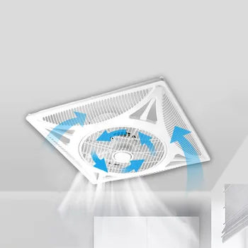 Трехскоростной Потолочный вентилятор Вытяжной Бытовой Офисный Потолочный вентилятор с алюминиевой Ластовицей 600, Вентилятор с дистанционным управлением, потолочный вентилятор из гипсокартона