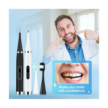 Ультразвуковой стоматологический скейлер для удаления зубного камня, пятен от зубного камня, Электрический звуковой зубной налет, Зубной камень Белого цвета