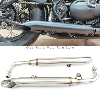 Универсальный аксессуар для мотоцикла из нержавеющей стали, глушитель выхлопных газов Triumph Bonneville Bobber T100 T1200 moto