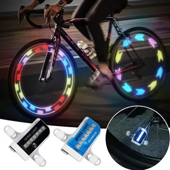 Фары для велосипедного колеса, ультраяркая лампа со спицами, Велосипедное украшение, предупреждение, полоса для велосипедных шин, фонарь для детей и взрослых, ночная езда