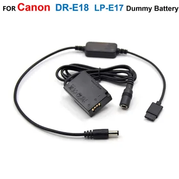 Фиктивный аккумулятор DR-E18 + Кабель-адаптер для DJI Ronin-S Для питания Canon EOS 750D Kiss X8i T6i 760D T6S 77D 800D 200D