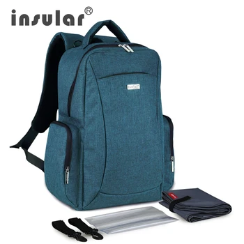 Фирменный рюкзак для подгузников Insular Mommy Большой емкости для переодевания ребенка, рюкзак для подгузников Desiger, сумка для кормления