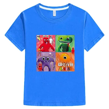 Футболка Garten of Banban, Короткие топы, модная футболка с аниме y2k, цельная одежда для мальчиков и девочек, Летние футболки с принтом, Детская одежда