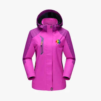 Цветная Женская куртка с принтом радужных губ, Водонепроницаемая Ветровка с капюшоном, Спортивное пальто на молнии