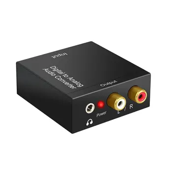Цифроаналоговый преобразователь 192 кГц DAC Digital SPDIF Optical to Analog L/R RCA Конвертер Toslink Optical в разъем 3,5 мм для DVD