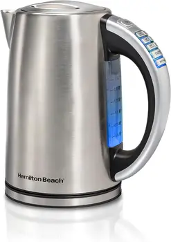 Чайник с регулируемой температурой, Бойлер и нагреватель воды, 1,7 Литра, Мощность 1500 Вт, Не содержит BPA, Беспроводной, Автоматическое отключение и бойлер