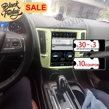 Экран Tesla Android 9,0 4G + 64G DSP PX6 Для Maserati Levante Мультимедийный Плеер Авторадио Магнитофон Видео Головное устройство Navi GPS
