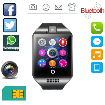 2023 DZ09 Pro Q18, Умные часы с сенсорным экраном и камерой, наручные часы Bluetooth, браслет, SIM-карта, Умные часы для телефонов IOS Android