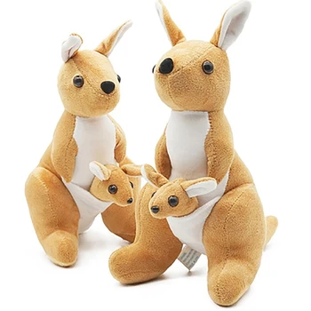 28 см, милая креативная кукла-Кенгуру для матери и ребенка, плюшевая игрушка, мягкая плюшевая кукла с животным наполнением для детского подарка