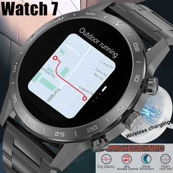 Android GPS Трекер Для Huawei Watch 7 Pro Смарт-Часы Мужские NFC + ЭКГ Bluetooth Вызов Ai Голосовой Помощник IP67 Водонепроницаемые Умные Часы