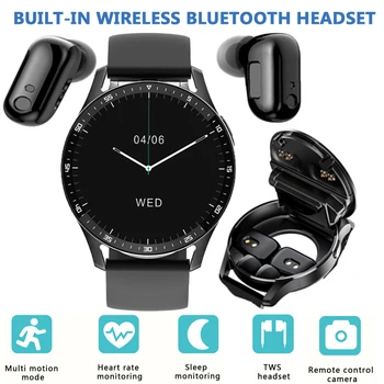 GEJIAN X7 Наушники Смарт-Часы TWS 2-в-1 Беспроводные Bluetooth С Двойным Подключением наушников Мобильные Фитнес-Спортивные Смарт-часы 2023