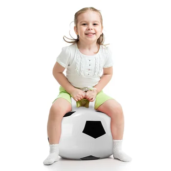 STOBOK 45 см ПВХ Надувной мяч-хоппер, Прыгающий мяч, Прыгающий мяч с ручкой для детей