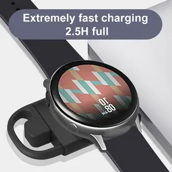 Беспроводное зарядное устройство для часов USB Typ-c, магнитная подставка для зарядки, совместимая с Samsung Watch4 Active3 Watch2 Universal