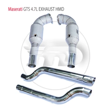 Выпускной коллектор HMD High Flow Downpipe для Maserati Gran Turismo S 4,7Л Автомобильные Аксессуары С каталитической трубкой Wit Без каталитической трубки
