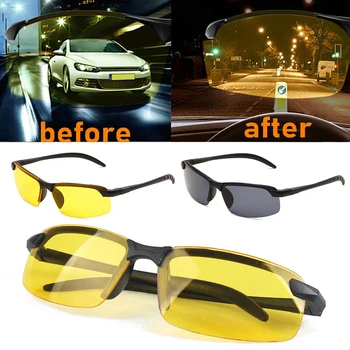 Желтые Высококачественные 2023 Новые Очки для вождения, Поляризованные солнцезащитные очки с ультрафиолетовым излучением, Солнцезащитные очки в полурамке для водителя, Уличные очки для взрослых, Горячие