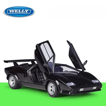 Коллекция для детей и взрослых Welly1:24 Супер Роскошный спортивный автомобиль, Имитирующий Модель автомобиля из сплава, Украшения, игрушка в подарок