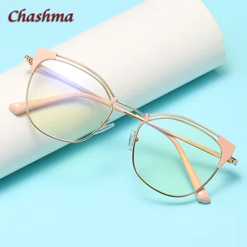 Оправа для очков Chashma, Оптические очки для подростков, женские очки с Кошачьим глазом, Модные очки по рецепту студентов