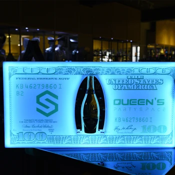 оптовая продажа VIP-Банкнота в долларах США объемом 3 л с бутылкой шампанского для ночного клуба ktv bar lounge party events