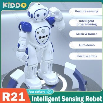 Радиоуправляемые Игрушки-Роботы, Воспринимающие Жесты, Дистанционное Управление, Интеллектуальные запрограммированные электрическим Роботом Игрушки, Танцевальная Музыка, Образовательный Подарок На День Рождения